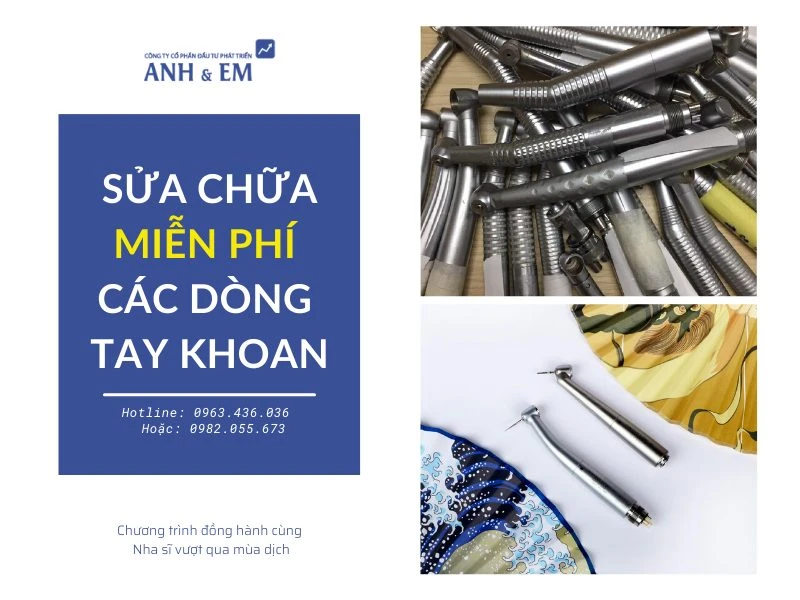 Sửa chữa tay khoan uy tín, miễn phí chỉ có tại Anh & Em