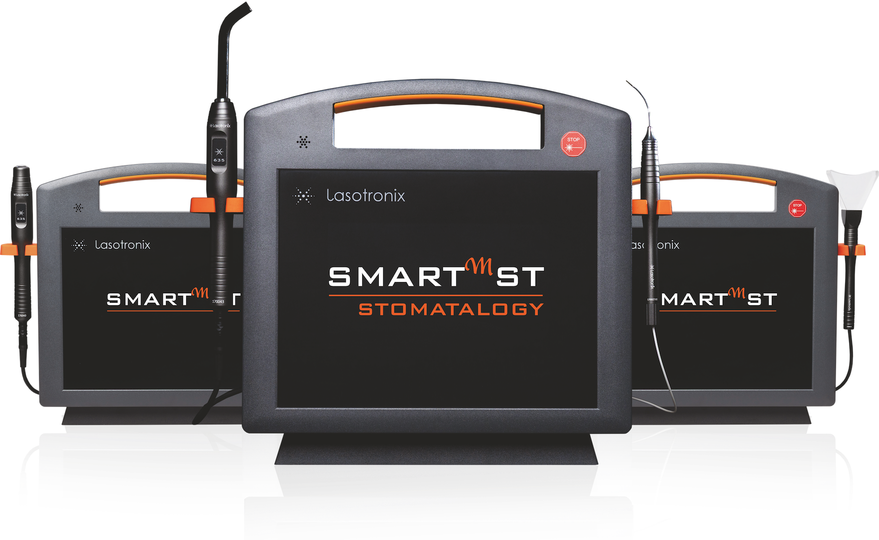 Dòng sản phẩm laser nha khoa Lasotronix SMART M — lineup đầy đủ cho mọi quy mô phòng khám