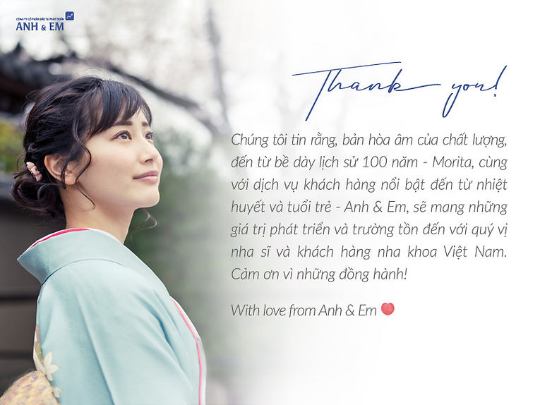 Anh & Em cam kết hỗ trợ trực tiếp sau khi lắp đặt thiết bị nha khoa