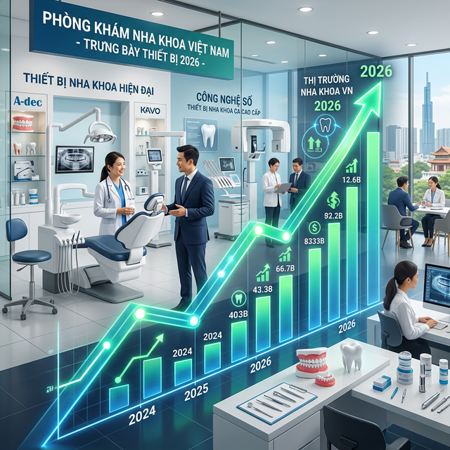 Thị trường nha khoa Việt Nam 2026: xu hướng và cơ hội đầu tư