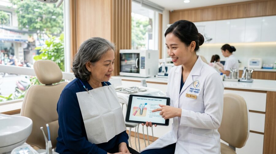 Chăm sóc răng implant sau phẫu thuật — Hướng dẫn chi tiết theo từng giai đoạn
