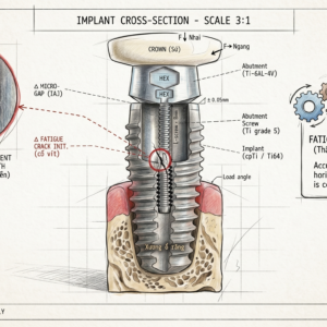 Phân tích hiện tượng mỏi cơ học (Mechanical Fatigue) của các mối nối phục hình trên Implant: Nguyên nhân gây lỏng hoặc gãy vít Abutment lâm sàng.