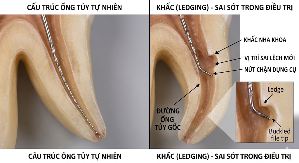 Tìm hiểu sự hình thành khấc (Ledging): bản chất cơ sinh học, dấu hiệu lâm sàng và kỹ thuật vượt khấc