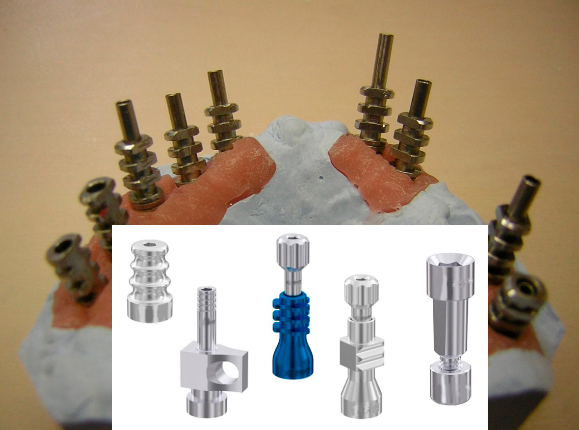 Impression coping và analog implant dùng trong kỹ thuật lấy dấu implant