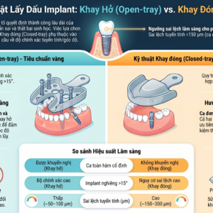 Kỹ thuật lấy dấu Implant: So sánh Open-tray và Closed-tray về độ chính xác lâm sàng