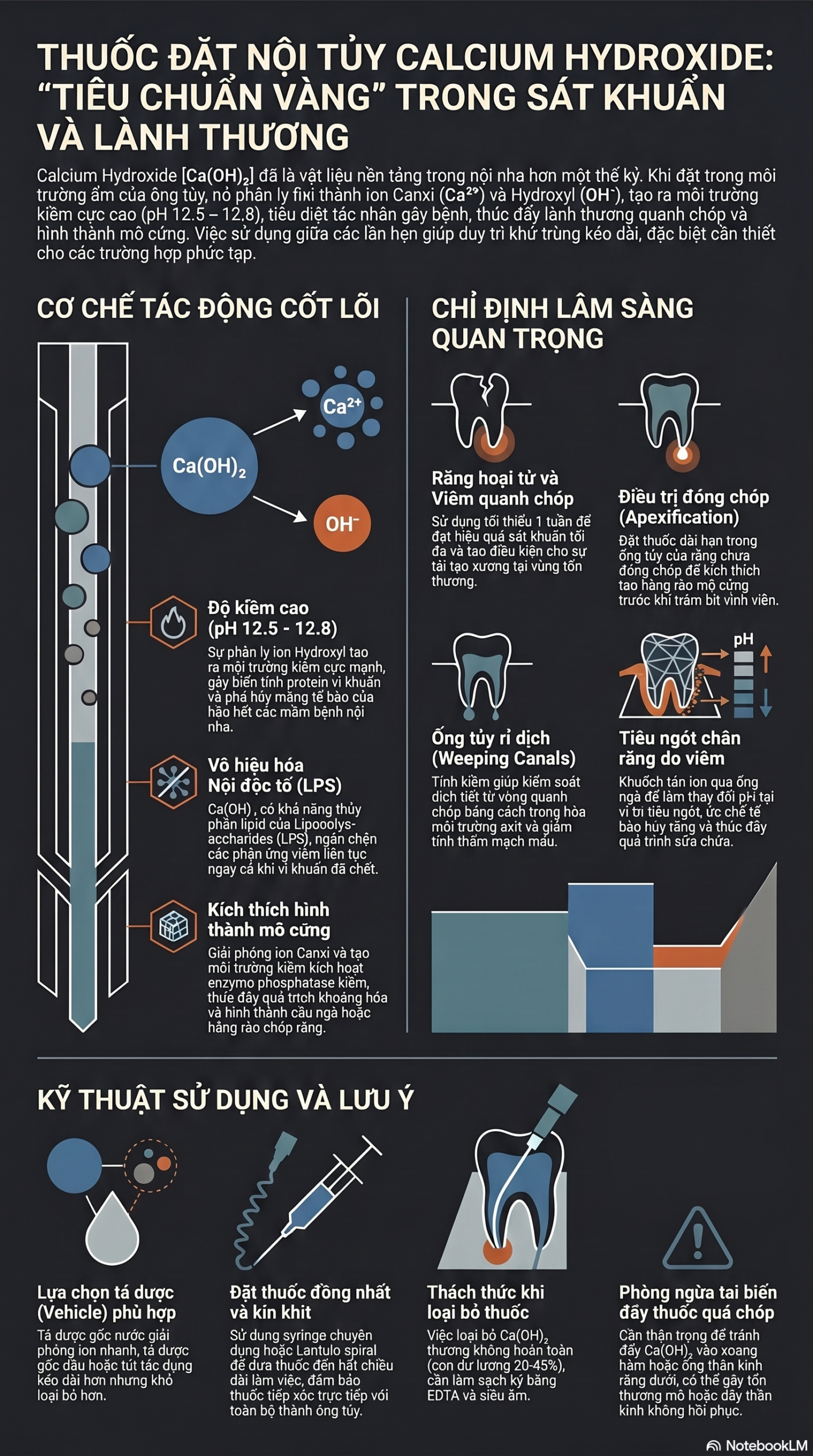 Thuốc đặt nội tủy Calcium Hydroxide