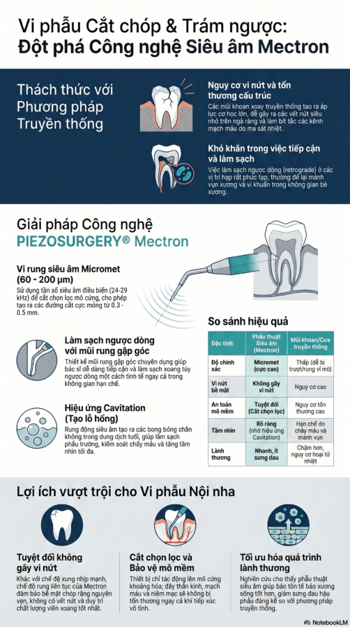 Vi phẫu cắt chóp và trám ngược